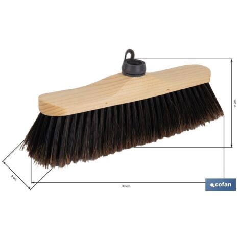 COFAN CEPILLO BARRER  YERMINA 33013005 mm.S/MANGO C/PROTECTORES