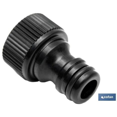 COFAN adaptador hembra 1/2 , Adaptador de roscas hembra para manguera de jardín o de riego. Está fabricado en polietileno de gran calidad. Cuenta con una buena resistencia UV estab