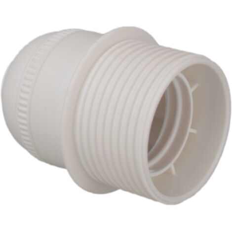Portalámparas E27 4A 250V cuerpo roscado T blanco
