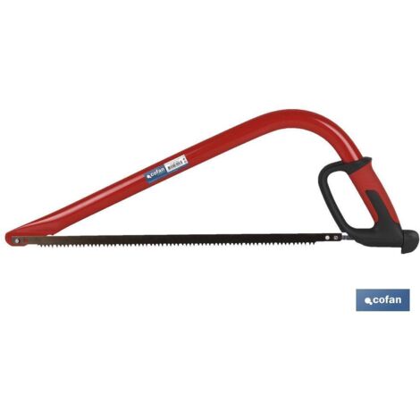 COFAN arco sierra madera punta confort 21/533mm , Arco de sierra con punta para madera modelo Confort. Su medida es de 21 (533 mm). Cuenta con un protector y un tensor de sierra fa