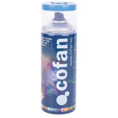 COFAN pintura acril. 400ml - 5015 azul celeste , Pintura de Esmalte acrílico 100% en spray. Su gama de colores van por numeración RAL, son ideales para superficies metálicas como h