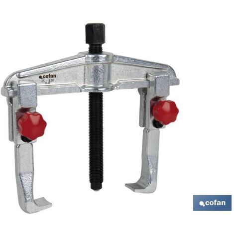 COFAN extractor universal 2 garras 25-80 , Extractor de rodamientos tipo corredizo o tipo T con 2 garras y doble posición. Está fabricado en acero endurecido al cromo vanadio de al