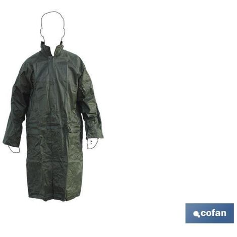 Abrigo De Lluvia Verde Poliester/Pvc Talla-XXL