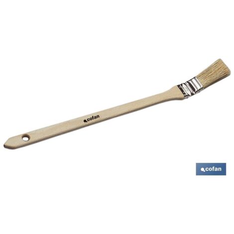 COFAN paletina para radiador mango madera  30 mm  nº 30 , Paletina o brocha diseñada para pintar radiadores fabricada con cerdas de fibra que proporcionan la resistencia que necesi