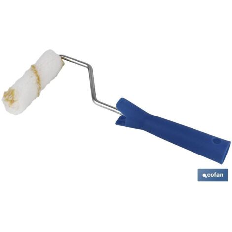 COFAN mini rodillo paredes lisas ø18mm 11cm , Mini rodillo recomendado para paredes lisas, yeso y paladar. Cuenta con el sistema antigoteo, dejando un acabado fino y perfecto. Es a