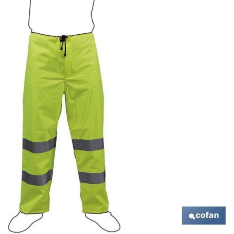 Pantalón De Lluvia De Alta Visibilidad Modelo Rigel Amarilla Talla XXL (1/4)