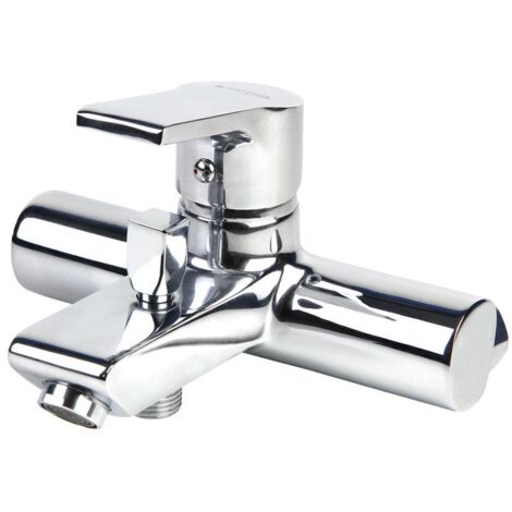 COFAN grifo monomando bañera modelo ross , Grifo monomando para bañera con mecanismo cerámico de 35 mm. Está fabricado en latón cincado con acabado cromado y salida inclinada. Disp