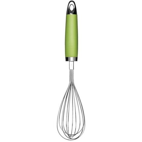 COFAN batidor manual verde claro modelo sena 28,5 cm , Batidor manual de varillas modelo Sena. Está fabricado en acero inoxidable 430 con cromo TPR y mango ergonómico en ABS de col