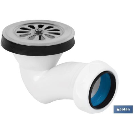 válvula sifónica plato de ducha ø60 con salida ø32-40 y rejilla inox.