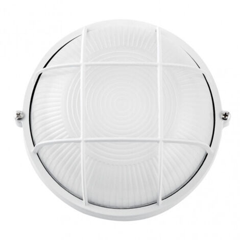 FAB 148161101  Aplique Ext. Aluminio Apus Grand.1xe27 Blanco Ip44 11x25x25 Cm
