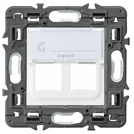 Adaptador VALENA NEXT 2xRJ45 keystone blanco LEGRAND 741278