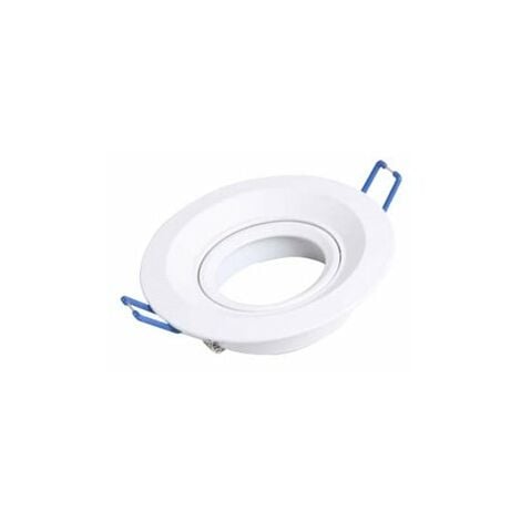 Aro empotrable basculante redondo Blanco