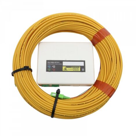 Repartidor PAU fibra óptica 4S+ 2 fibras Dca 40m preconectorizado en un extremo (incluye adaptadores "SC/ APC" hembra -hembra) (1/2)