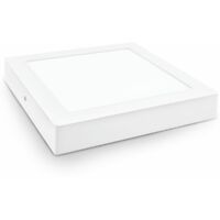 Downlight led superficie cuadrado blanco matel 18w 6400K