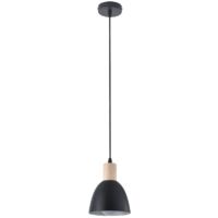 Lámpara de techo "Lilian" (1xE27) – Negro