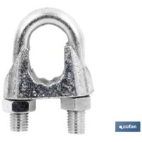 SUJETACABLES DIN-741 GALVANIZADOS 5/16 X Ø 8 MM CABLE X 100 (PACK: 1)