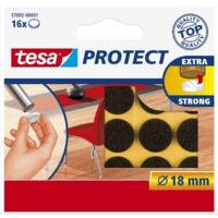 TESA 57892-00001 - FIELTRO ANTIRRASGUÑO, 18 MM (PACK DE 16 UNIDADES)