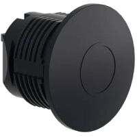 Tapón obturador HARMONY plástico negro para unidades Ø 22 mm (Juego de 10)