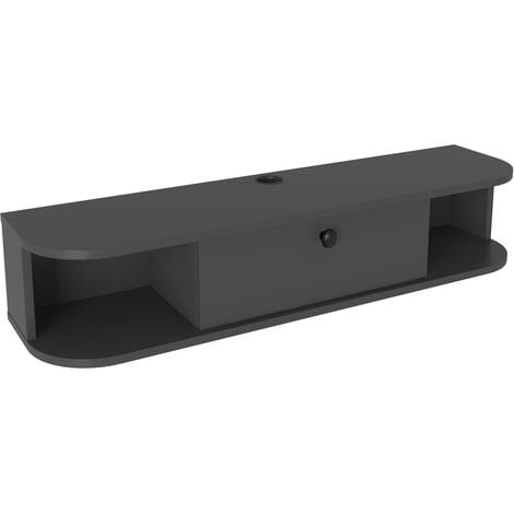Decorotika Ibarra Floating Wall Mounted TV Cabinet for TVs up to 55 inches - Anthracite