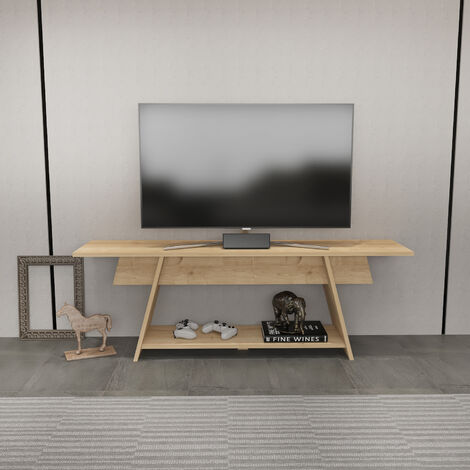 Decorotika Lanca 150 Cm Media Centre TV Stand TV Unit TV Cabinet Up To 65" - White Marble Effect