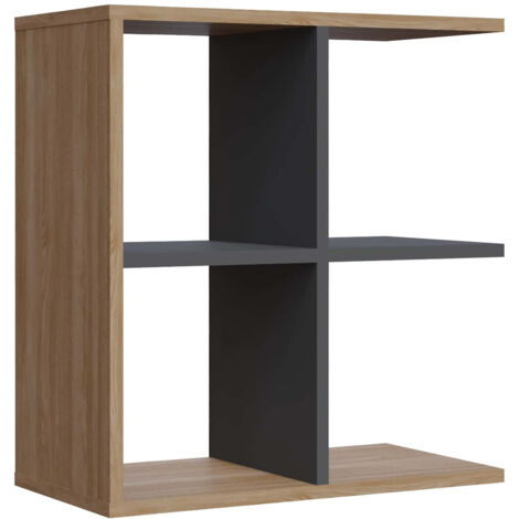 Decorotika Hamlet Side Table Coffee Table Cocktail Table - Oak and Anthracite