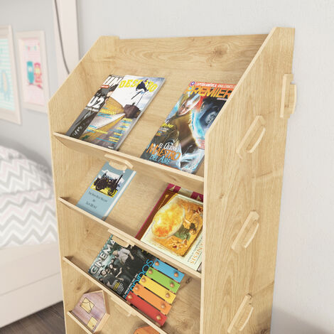 Decorotika Aros 4-Tier MDF Bookcase Bookshelf Shelving Unit Screwless Design