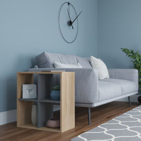 Decorotika Hansen Side Table Coffee Table Side End Table - Oak and Anthracite