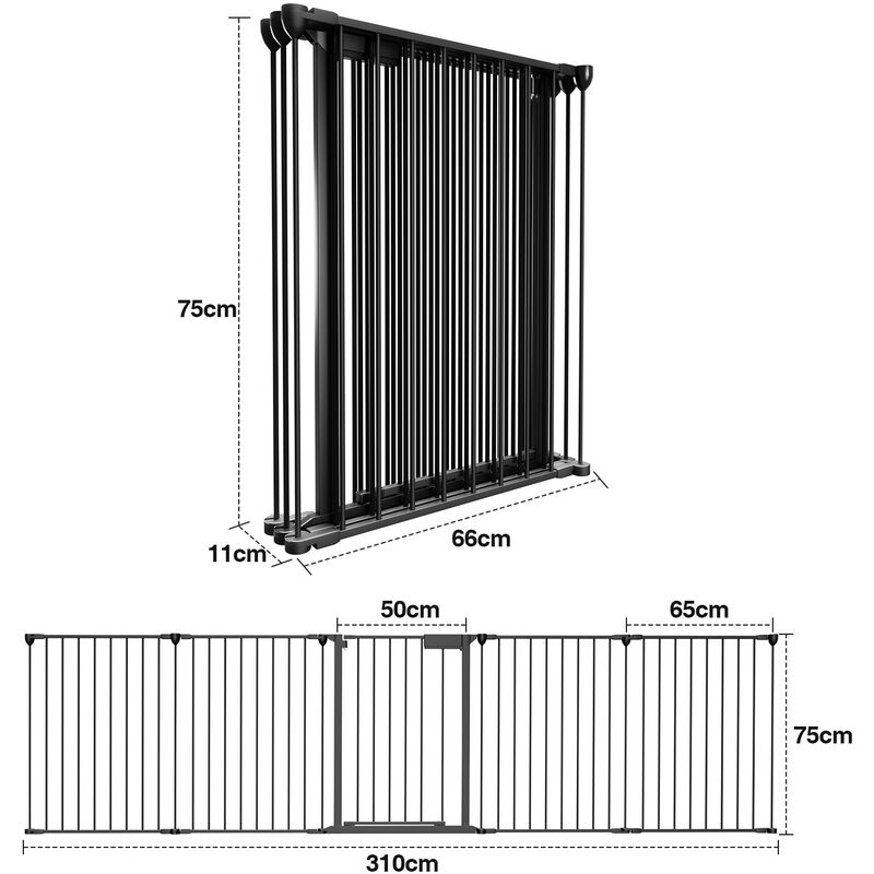 SWANEW Barrière de Sécurité pour bébé, Animaux Enfant Grille de