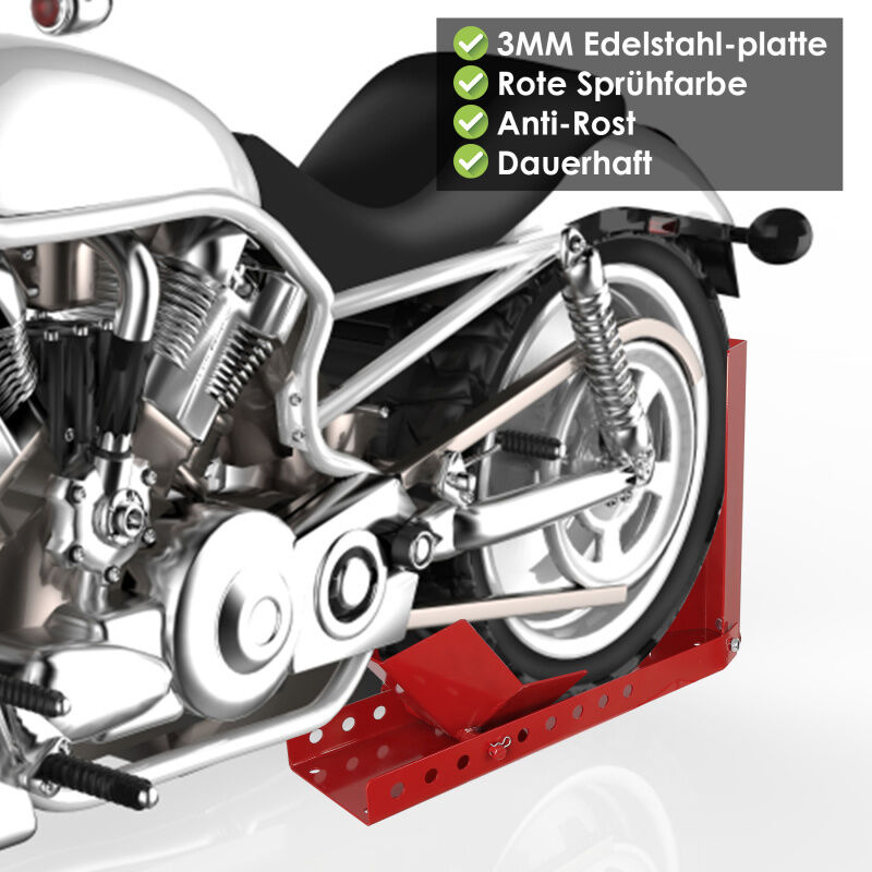 Support Lève-roue Avant Moto XPOtool WilTec - Béquille De Transport Atelier - Neuf