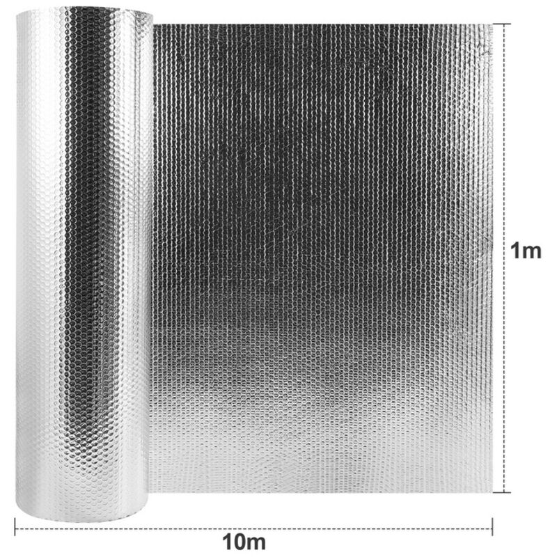 Film Isolant Bulles Pour Fenêtre - PVC épais 4mm - 80x100 Cm - Amovible Et Transparent - 2