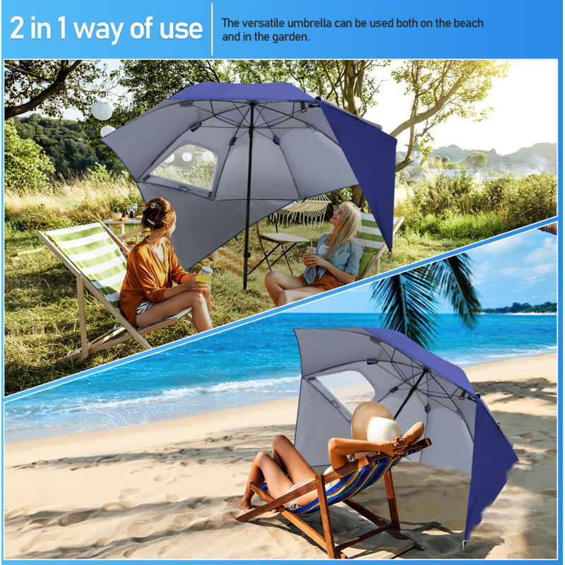 Abri Plage UV Tente De Plage NXONE 2-3 Personnes - Protection UV Et Ventilation Abri Plage Sol étendu
