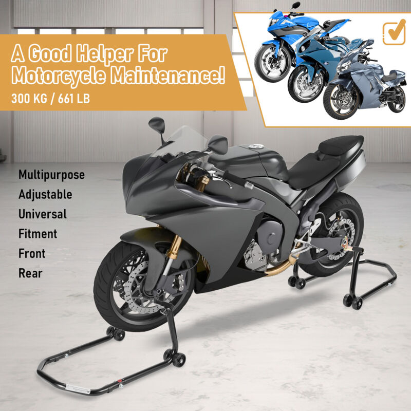 Support De Moto XPOtool/WilTec - Béquille Avant, Lève-roue Pour Transport Ou Atelier, Neuf, Référence 64195