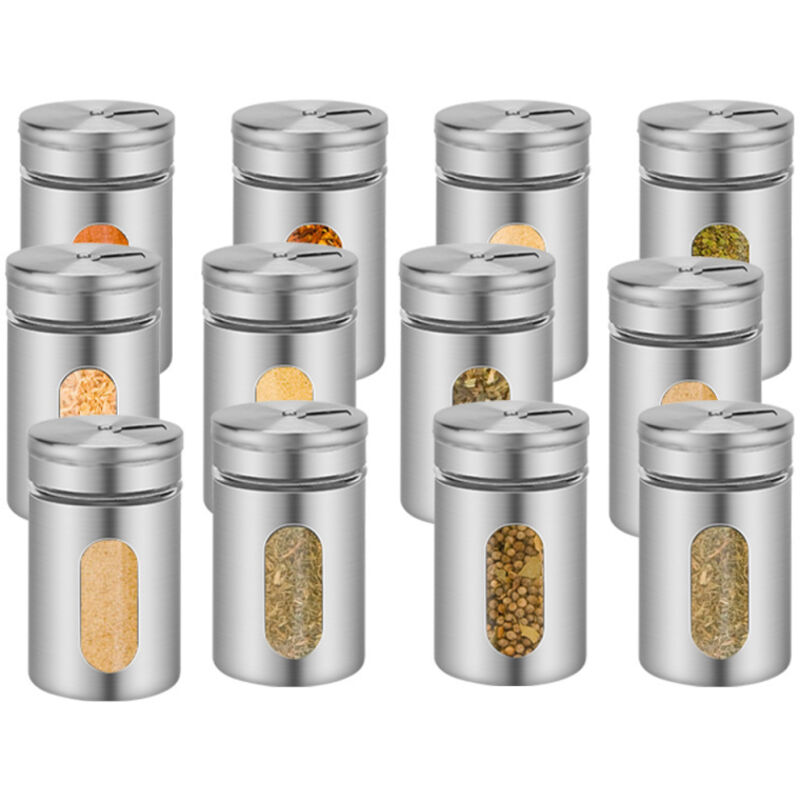 Chstarina 2 Pièces Flacons De Poudre à Epices, Bouteilles à