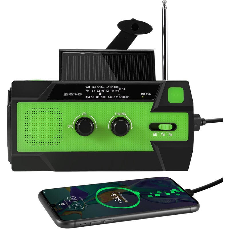Lvye Radio FM portable à manivelle 1800 mAh Power Bank Chargeur Lampe de  poche Kit d'urgence – les meilleurs produits dans la boutique en ligne Joom  Geek