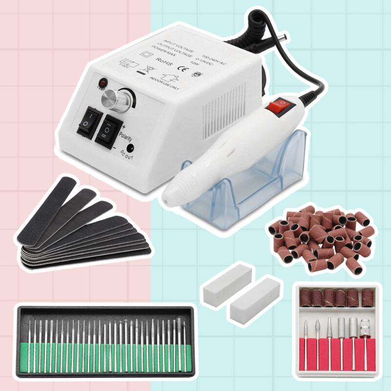 Kit Complet Manucure/pédicure électrique - Ponceuse à Ongles Avec 6 Embouts, Neuve, 220V