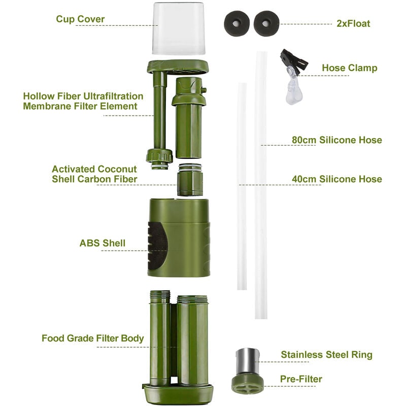 1 Pré-filtre, Kits De Purificateur De Sortie D'eau Universels