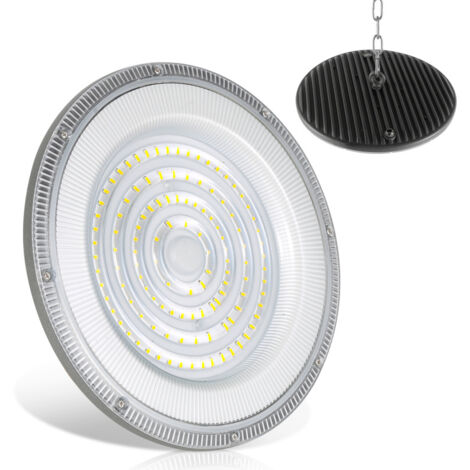 Lampe LED UFO 200W IP65 - Projecteur Industriel Haut Bay, Blanc Froid, 20000 Lm, Fabriqué En Allemagne