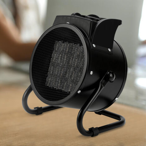 Radiateur Ventilateur 2 En 1 Portable – 2 Niveaux De Chauffage, Rotation 90° – Petit Chauffage D'Appoint Pour Bureau, Chambre, Salle De Bain
