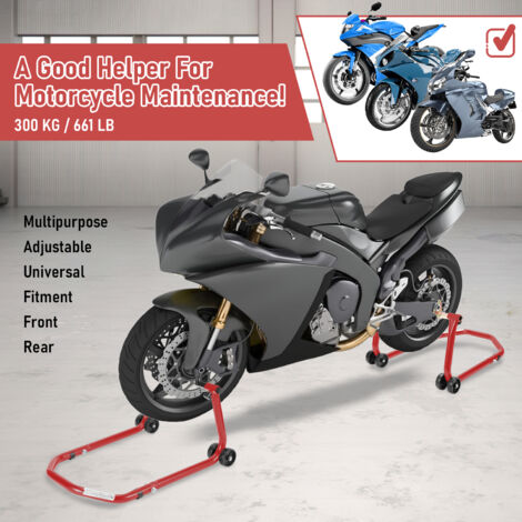 Béquille arrière de moto Rouge Béquille arrière de moto Rouge