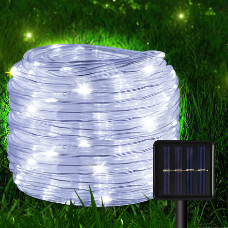 SWANEW 3.5M 96 Guirlande Lumineuse Rideau LED Guirlande Lumineuse terrasse  d'anniversaire de Noël Blanc froid