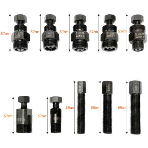 Extracteur De Roue Polaire M27 X 1 Mm - Filetage Extérieur Droit - Pour Démontage Volant D'alternateur