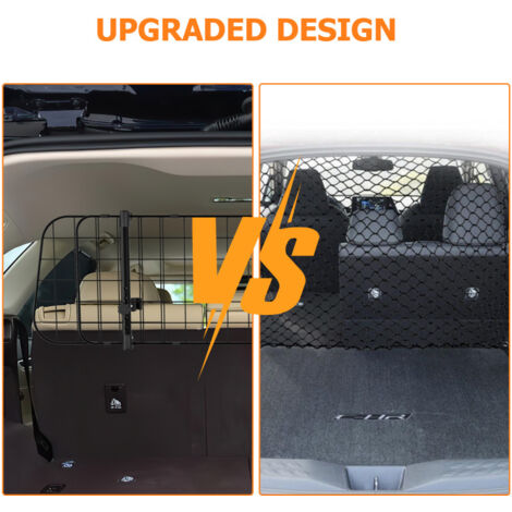 Filet De Séparation Pour Chien En Voiture - Barrière Siège Arrière 115x62 Cm - Tissu Oxford - Réglable Avec Crochets
