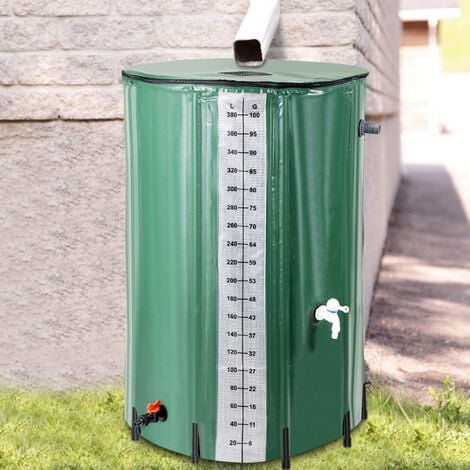 SWANEW Récupérateur d'eau de pluie 380L avec cuve