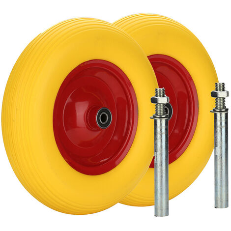 Roue Pleine TPR 260 Mm, Voie 20 Mm - Pour Chariot, Sac, Glissière, Max 150 Kg, Caoutchouc Souple