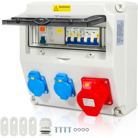 Mophorn Distributore Di Corrente Da Parete, Plastica ABS, Quadro Di - Foto 2