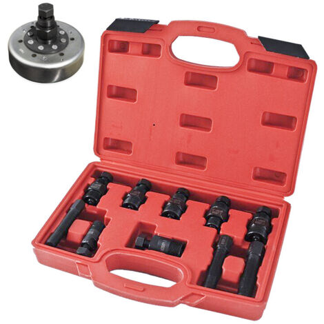 Accessoire Réparation Scooter Kit Extracteur Volant Moteur FreeTec - 10 Pièces - Pour Scooter, Moto - Filetages M14 à M28 Extracteur Vilebrequin