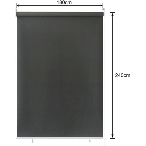 VINGO Store Vertical 180 X 240 Cm , Store Vertical Résistant Aux UV Protection Contre Le Vent Et Brise Vue Anthracite 81965881
