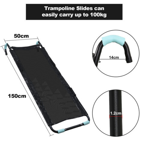 Échelle 110 cm pour trampoline 3 marches en plastique - Accessoires de trampoline
