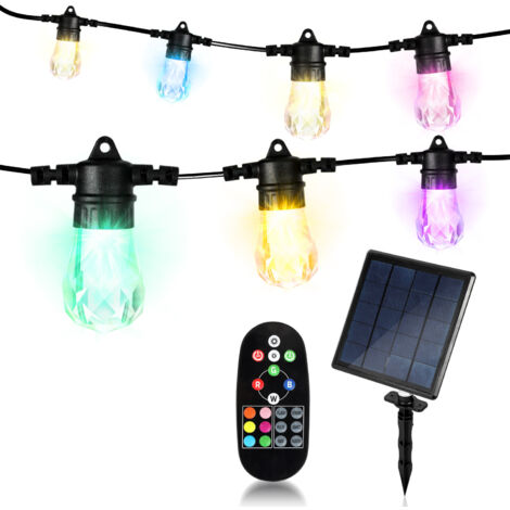 Guirlande Lumineuse Extérieure 15,04 M 150 LEDs - IP44 étanche, 8 Modes Avec Télécommande - Pour Noël, Jardin, Mariage