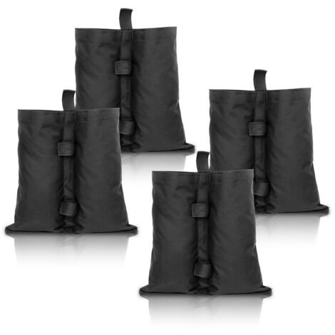 Sacs De Lestage Pour Auvent 25 L - Lot De 4 - Tissu PVC Résistant, Pour Stabiliser Tentes, Parasols, Abris